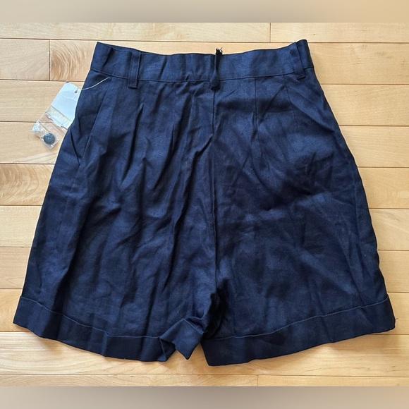 INC International Concepts vintage dark blue linen shorts - Picture 2 of 7